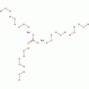 碳酸钠(十水)分子式结构图