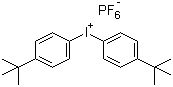 双(4-叔丁基苯)碘鎓六氟磷酸盐分子式结构图