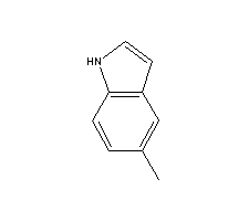 5-甲基吲哚分子式结构图