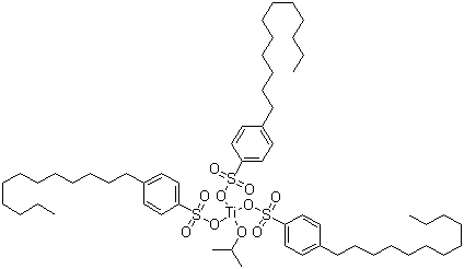 异丙基三(十二烷基苯磺酰基)钛酸酯分子式结构图