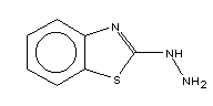 2-肼基 苯并噻唑分子式结构图