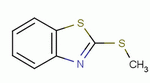 2-甲硫基苯并噻唑分子式结构图