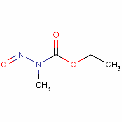 N-亚硝基甲基氨基甲酸乙酯分子式结构图