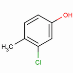 3-氯-4-甲基苯酚分子式结构图