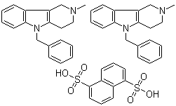 美海屈林萘二磺酸盐分子式结构图