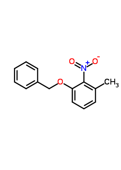 1-苄氧基-3-甲基-2-硝基苯分子式结构图