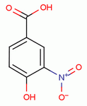 4-羟基-3-硝基苯甲酸分子式结构图