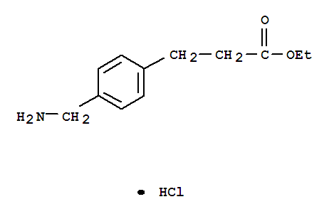 4-(氨基甲基)苯丙酸乙酯盐酸盐分子式结构图