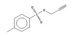 对甲苯磺酸丙炔酯分子式结构图