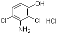 2,4-二氯-3-氨基苯酚盐酸盐分子式结构图