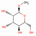 甲基-α-D-吡喃甘露糖苷分子式结构图