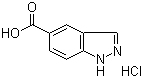 吲唑-5-甲酸盐酸盐分子式结构图