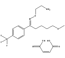 马来酸氟伏沙明分子式结构图