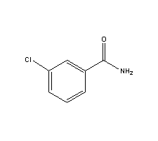 间氯苯甲酰胺分子式结构图