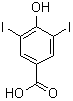 4-羟基-3,5-二碘苯甲酸分子式结构图