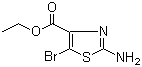 2-氨基-5-溴噻唑-4-甲酸乙酯分子式结构图