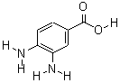 3,4-二氨基苯甲酸分子式结构图