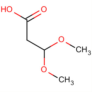 3,3-二甲氧基丙酸分子式结构图