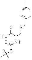 Boc-Cys(pMeBzl)-OH分子式结构图