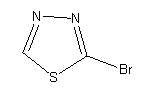 2-溴-1,3,4-噻二唑分子式结构图