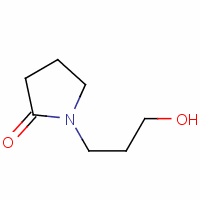 N-羟丙基-2-吡咯烷酮分子式结构图