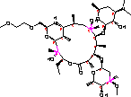 地红霉素分子式结构图