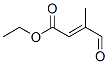 3-甲酰基-2-丁烯酸乙酯分子式结构图