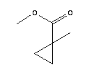 1-甲基环丙烷-1-甲酸甲酯分子式结构图