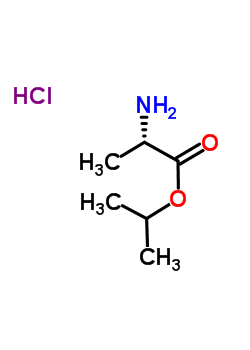 L-丙氨酸异丙酯盐酸盐分子式结构图