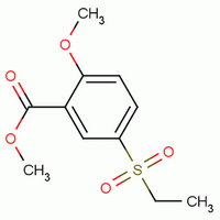 2-甲氧基-5-乙砜基苯甲酸甲酯分子式结构图