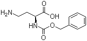 N-苄氧羰基-L-2,4-二氨基丁酸分子式结构图