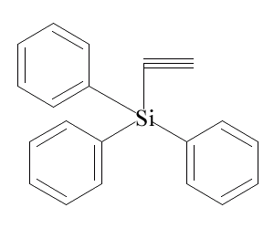 三苯基硅乙炔分子式结构图