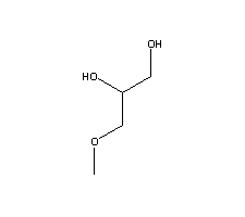 3-甲氧基-1,2-丙二醇分子式结构图