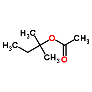 2-甲基-2-丁基乙酸酯分子式结构图