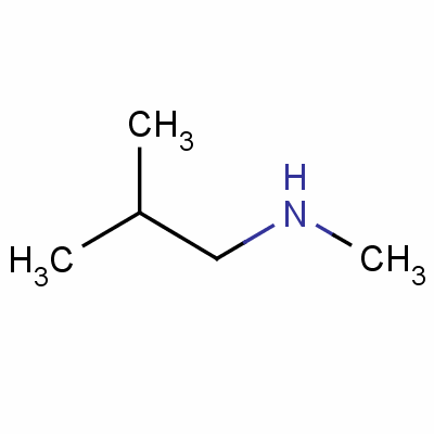 N-甲基异丁基胺分子式结构图