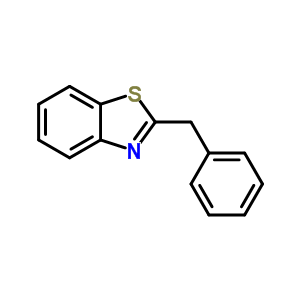 2-(苯基甲基)-苯并噻唑分子式结构图