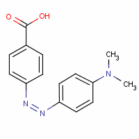 4-((4-(二甲基氨基)苯基)二氮烯基)苯甲酸分子式结构图