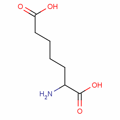 DL-2-氨基庚二酸分子式结构图