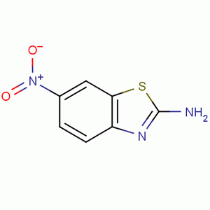 2-氨基-6-硝基苯并噻唑分子式结构图