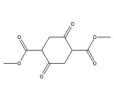 1,4-环己二酮-2,5-二甲酸二甲酯分子式结构图