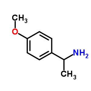 1-(4-甲氧基苯基)乙胺分子式结构图