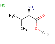 L-缬氨酸甲酯盐酸盐分子式结构图