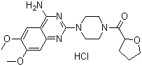 盐酸特拉唑嗪分子式结构图