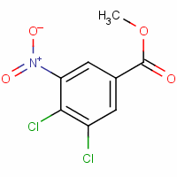 3,4-二氯-5-硝基苯甲酸甲酯分子式结构图