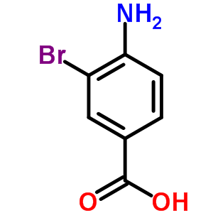 4-氨基-3-溴苯甲酸分子式结构图