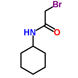 2-溴-N-环己基乙酰胺分子式结构图