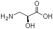 L-3-氨基-2-羟基丙酸分子式结构图