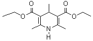 1,4-二氢-2,4,6-三甲基-3,5-吡啶二甲酸二乙酯分子式结构图