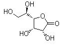 D-(-)-古洛糖酸-gamma-内酯分子式结构图