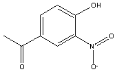 4-羟基-3-硝基苯乙酮分子式结构图